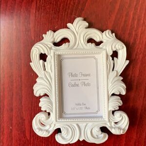 KATE ASPEN White Small Place Card or Picture Frame